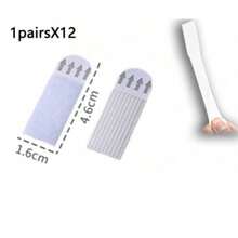 12 pares (24 piezas) Ganchos pesados para colgar cuadros, tiras adhesivas extraíbles, ganchos para pared sin daños, solución de colgado autoadhesiva para el hogar y la oficina - A - Ver 8