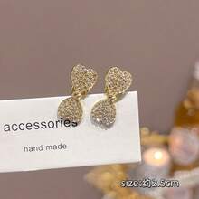 4个/2个奢华水钻蝴蝶结发夹，多功能优雅刘海夹，小巧设计 - 彩色 - 查看 9