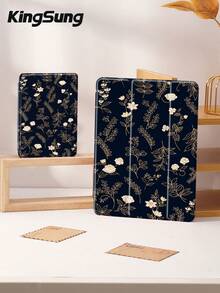 Kingsung Ốp bảo vệ máy tính bảng họa tiết hoa, tương thích với iPad 9.7/10.2/10.5/10.9/12.9 inch/Pro 11 inch, thế hệ thứ 10, Galaxy Tab S6 Lite 10.4 inch, Kindle Paperwhite thế hệ thứ 12 2024, Kindle thế hệ thứ 11 2022, Kobo Clara Color, bảo vệ mềm mại chống sốc, hỗ trợ giá đỡ thông minh/tự động bật/tắt màn hình. - Nhiều màu - Xem 9