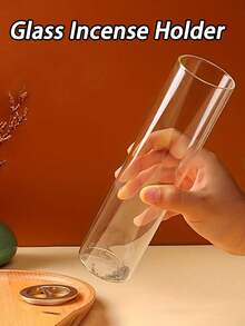 Elegant Glass Aromatherapy Diffuser With Removable Ash Tray | Easy To Clean Cylindrical Stand Suitable For Meditation, Yoga, SPA And Relaxation | Nordic Zen Home Decor | Christmas And Thanksgiving Gift - Multicolor - View 2