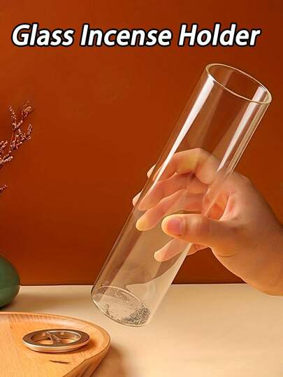 Elegant Glass Aromatherapy Diffuser With Removable Ash Tray | Easy To Clean Cylindrical Stand Suitable For Meditation, Yoga, SPA And Relaxation | Nordic Zen Home Decor | Christmas And Thanksgiving Gift