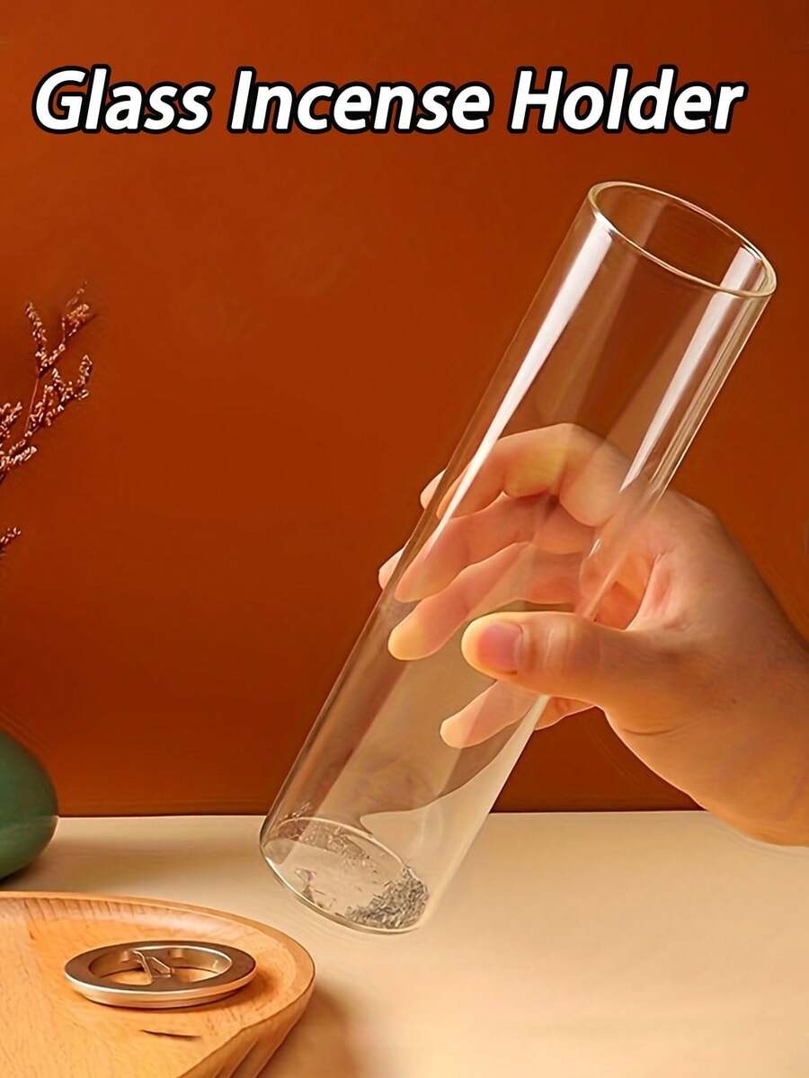 Elegant Glass Aromatherapy Diffuser With Removable Ash Tray | Easy To Clean Cylindrical Stand Suitable For Meditation, Yoga, SPA And Relaxation | Nordic Zen Home Decor | Christmas And Thanksgiving Gift