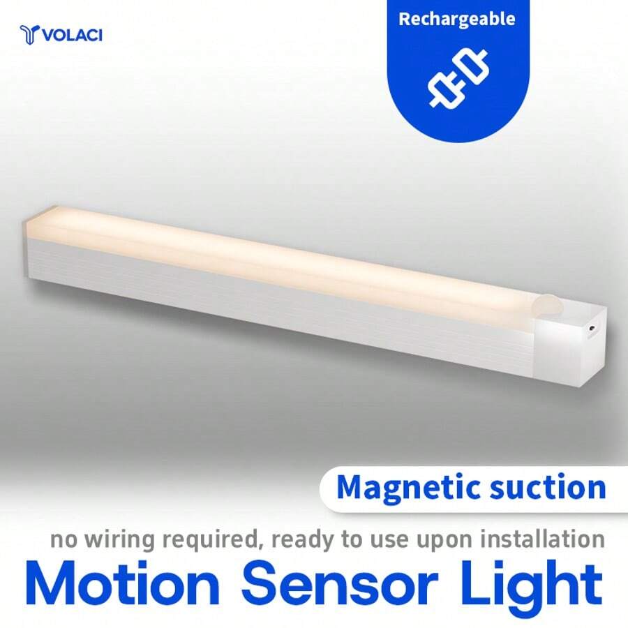 感应式衣柜灯，护眼设计，可充电LED无线衣柜灯，电池供电橱柜灯