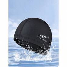 1pc Large Waterproof Swimming Cap For Men And Women - Ear Protection And Perfect For Long Curly Hair - Ideal For Adult Training, Beach Essentials, Beach Accessories, Pool Float - A - View 3