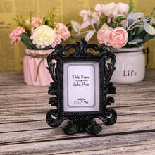 Square Wedding Photo Frame Retro Photo Frame Ornament ID Resin Photo Frame Baroque Photo Holder Frame Photo Prop Wedding Home Decor Gift - Multicolor - View 14