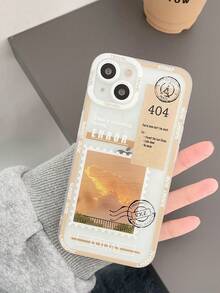 Cross-Border European And American Style Stamp Transparent Apple 15 Case Hot Selling Item - Multicolor - View 1