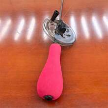 Cần câu cá trên băng, tay cầm bọc xốp, trọng lượng nhẹ, có tay nắm chống trượt, thích hợp cho câu cá ở hồ và sông. - Đỏ - Xem 4