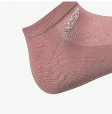 Skechers 3双装新款耐穿短款运动袜，男女通用 - 藕粉紅/白/粉紅 - 查看 5