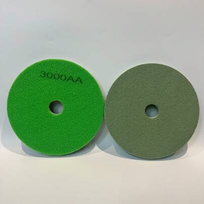 6-Inch 1pc Diamond Polishing Pad, Suitable For Cleaning, Renovating And Polishing Marble, Granite, And Engineered Stone; Wet Grinding Process For Stone Line And Shape Processing, Applicable For Hand-Held Water Grinder And Small Floor Grinder, From Coarse Grinding To Fine Polishing Disc 500AA-10000AA, Suitable For Asymmetrical Countertops And Curved Surfaces