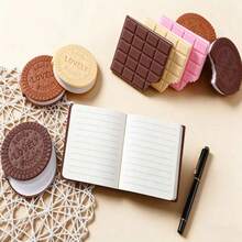 1本创意巧克力香味笔记本，迷你可爱学生便携式便签本，巧克力味记事本 - 彩色 - 查看 5