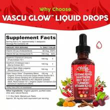 Cayenne Pepper & Beet Root Liquid Drops With Vitamin K2 + D3 – Herbal Wellness Supplement For Energy & Circulation Support – 60ml - 130g - 查看 3