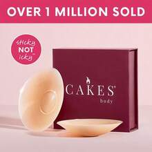 CAKESBody Sticky CAKES Circles Silicone Medical-Grade Adhesive Adhesive-Free Nip Nook Reusable For 10 Wears Seamless Coverage Womenswear Bra - 均碼 - 查看 1