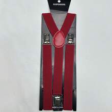 1pc Women's 2.5cm Wide Adjustable Suspenders, 3-Clip Suspenders Clothing Accessories - Multicolor - View 11