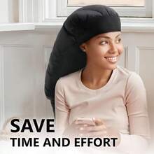 1pc Women's Large Hair Dryer Cap - With Adjustable Shoulder Strap And Soft Comfortable Fit, Quick Drying And Deep Conditioning, Suitable For All Head Sizes And Hair Types (Curly/Wavy/Loose), Purple Salon Quality Home Styling, Hair Dryer Cap Hair Care Heating Cap, Suitable For Back To School/Dorm/Bathroom/Bedroom/Living Room/Valentine's Day/Mother's Day/Holiday Party - Thickened version - View 4