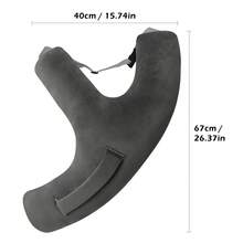Almohada de dormir en forma de Y para el coche, almohada de apoyo para el cuello y la cabeza, reposacabezas para el asiento trasero, adecuada para viajes largos y siestas, ayuda para dormir multifuncional en el coche, almohada de viaje para el cuello, se adapta a todos los vehículos, fácil de limpiar e instalar, almohada para el coche - Multicolor - Ver 10