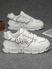 Zapatillas de running con amortiguación de cojín de aire, rebote y absorción de impactos para otoño/invierno. Calzado deportivo transpirable y resistente al desgaste, nuevos modelos para parejas - Blanco - Ver 4