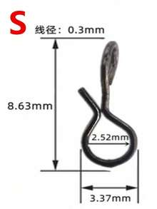 30pcs Fly Fishing Bait Snap Swivels, Quick Connect Steel Wire Pins For Fly Hooks, Fast Bait Attachment Tool - Black - View 5