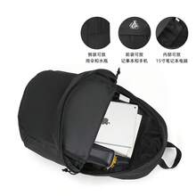 XTEP Large Capacity Outdoor Travel Backpack - Black - View 5