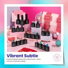 Beetles Spring Gel Polish Set - Fingertip Palette, 32 Colors Valentines Polish Set With Base Top Coat - 23pcs 20Colors Gel Polish Set - 查看 6