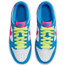 Nike Dunk Low GS 'Photo Blue Hyper Pink' Kid's  IB7747-406 - 藍白紅 - 查看 6