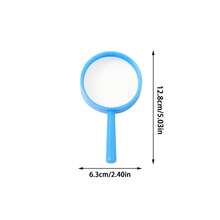 6pcs Color Plastic Magnifier - Handheld, Mini Lens For Science Lesson And Outdoor Observation - Fun Party Tool, No Charging Required, Multiple Colors Random, Magnifying Glass - A - View 3