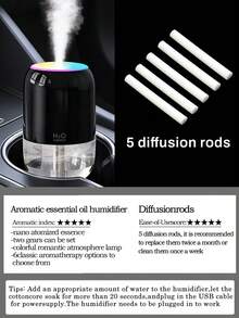 USB Powered Humidifier, 2-In-1 Aroma Diffuser Humidifier, Available In 3 Colors, Portable & Compact, Ultrasonic Quiet Humidifying, Suitable For Bedroom, Hotel, Dorm, Bathroom, Pet Room, Yoga Studio, Etc. - Mist - View 26