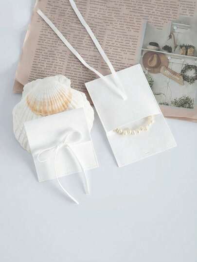 1/30/50pcs Super Fine Fiber Jewelry Packaging Bags, High Quality Jewelry Gift Bags, Wedding Party Birthday Favor Candy Bags, Earring Bracelet Necklace Fashionable Small Storage Bags, Gift Bags