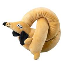 100厘米创意腊肠犬发声玩具，狗狗磨牙娱乐玩具，宠物长毛绒玩具 - 彩色 - 查看 15