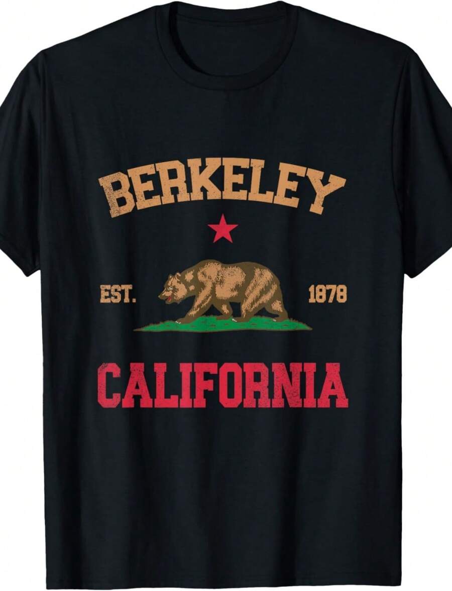 Berkeley California T-Shirt1 - màu đen - Xem 1
