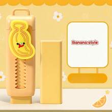 Borradores con forma de frutas creativos y lindos, diseñados para estudiantes de primaria, limpios, con residuo mínimo, ideal como regalo de regreso a clases - Multicolor - Ver 6