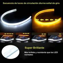 45cm Par Tira Led Drl Flexible Direccional Secuencial Auto - A - Ver 2