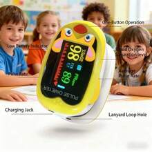 Children's Pulse Oximeter, Display Screen, Finger Clip Pulse Oximeter - Measures Blood Oxygen Saturation And Pulse Rate - Multicolor - View 12