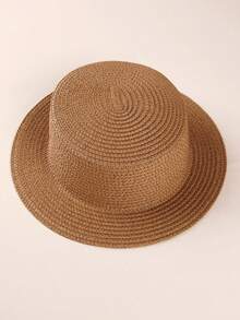 1顶男女通用平顶圆帽，适合春、夏、秋季佩戴 - 1PC - 查看 6