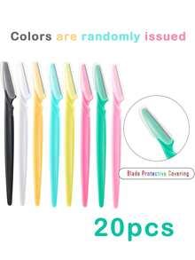 Eye Brow Epilation Hair Removal Cutters Safety Knife Makeup Scraper Eyebrow Trimmer Blade Women Face Shaver Portable - A - View 13