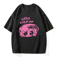 Porter Robinson Fashion Men's High Quality Kawaii Harajuku Aesthetic Graphic T-Shirt Unisex Vintage Everyday Cotton T-Shirt - màu đen - Xem 1
