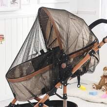Baby Stroller Sunshade, Universal Mosquito Net For Strollers, Buggies, Insect Mosquito Net, Protective Stroller Cover UPQP - White Daisy - View 10