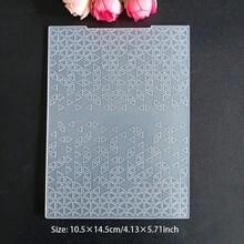 Molde de plástico 2D con relieve, plantilla para hacer álbumes de recortes, tarjetas, tablero de estampado transparente, adecuado para manualidades de álbumes hechos a mano, tarjetas DIY, flores, mariposas, plumas, ballenas, birretes de graduación, Día de la Madre - 2D - Ver 5