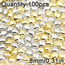 100颗心形吊坠，CCB隔珠，用于DIY项链、手链、耳环等珠宝制作 - diy - 查看 8