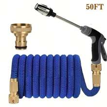 1件套花园软管喷枪套装，高压洗车枪，花园软管喷嘴，园艺浇水喷洒器，灌溉工具，软管套装，工业软管 - 查看 5