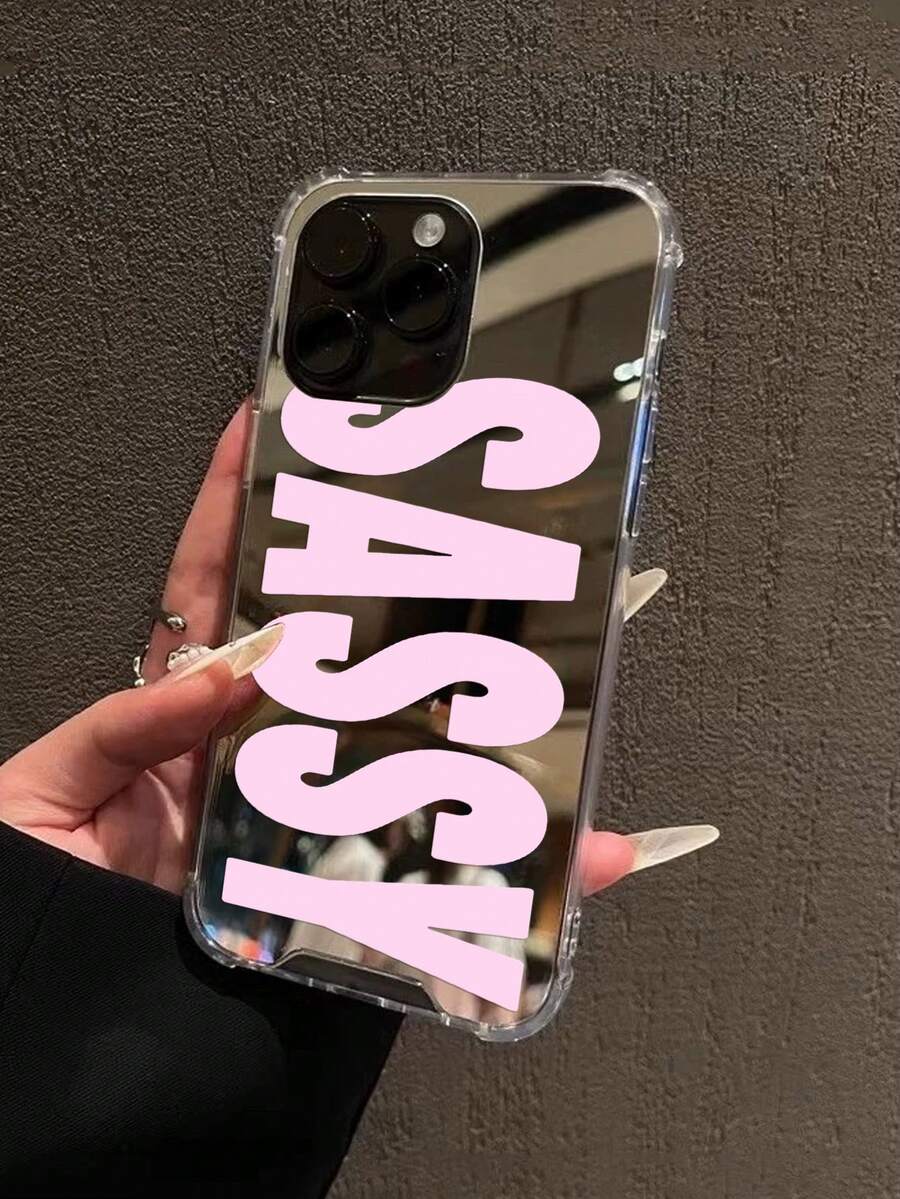 Slogan 鏡面防摔復古 SWAG 字母印花手機殼,相容 iPhone 13/11/17/17pro/16/14/15/15pro/15 Plus/15 Promax/11pro/12pro/13pro/14pro/12mini/13mini/11promax/12promax/13promax/14promax/14plus/17pro Max/17Air/16Pro/16plus/16promax/Se2/17promax 以及 Galaxy/A54/A14/A12/A13/A15/A32/A33/A24/A52S/S20/S21/S22/S23/S24/S23Plus/S24ultra/S25/A15/A33/A23/S26/S26+/S26ultra - 彩色 - 查看 1