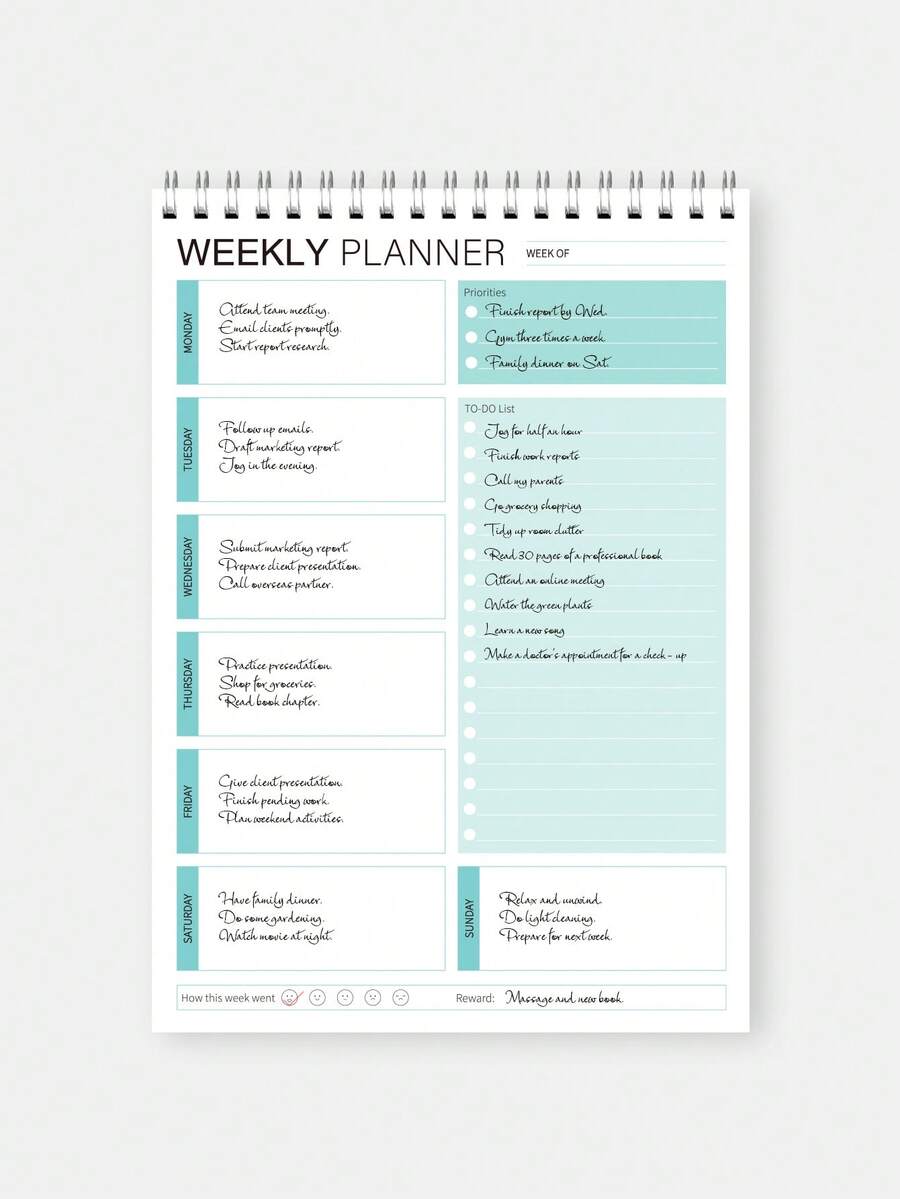 Trees To Do List Notebook - 52 Sheets Undated Work Task Planner, A5 Agenda Notebook, Suitable For Daily Tasks And Goal Setting, Applicable For Office, Home And School - Style B - View 1