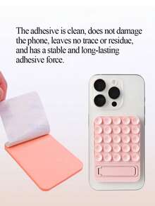 Silicone Suction Cup Phone Holder. Can Be Used In Horizontal And Vertical Positions. Single Suction Cup Stand. Strong Adhesive Silicone Pad. Silicone Suction Cup Phone Holder. - Multicolor - View 5