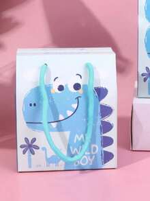 10/20 Túi Quà Hình Khủng Long Hoạt Hình Dễ Thương, Túi Quà Kỷ Niệm Tháng Đầu Tiên Cho Bé, Túi Quà Sinh Nhật Chủ Đề Khủng Long, Hộp Quà Tái Sử Dụng, Thích Hợp Cho Các Dịp Tặng Quà Cho Bé, Tiệc Sinh Nhật và Lễ Kỷ Niệm Sinh Nhật Đầu Tiên Của Bé. - Xem 9