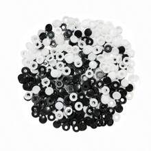 Screw Caps - 200 Black And White Plastic Caps, Replacement Caps, One Piece Accessories - A - View 8