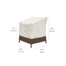 Basics Outdoor Patio Dining Arm Chair Cover Set of 2 Beige/Tan - Beige bronceado - Ver 6