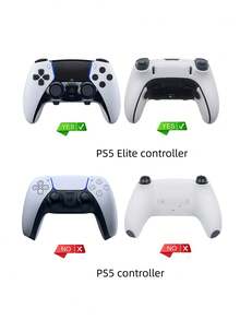 1 Set Silicone Protective Cover + 10pcs Joystick Caps For 5 Elite Controller, Anti-Slip Textured Design To Prevent Scratches, Sweat And Dust, Enhance Gaming Experience - View 6