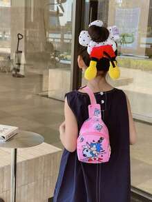 Breathable Lightweight One Shoulder Sling Bag, Large Capacity Bicycle Chest Bag, Multi-Layer Unisex Chest Pack, Minimalist Casual Travel Crossbody Bag For Women, Functional Printed Sling Bag - Multicolor - View 7