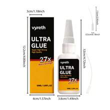 1 pieza Pegamento adhesivo multiusos, parche líquido transparente a prueba de agua y a prueba de aceite a base de solvente - A - Ver 11