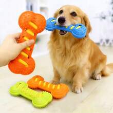 1pc Dog Chew Stick, Squeaky Bite Toy, Self-Entertainment, Pet Toy Hollow Ball, Interactive Toy - Multicolor - View 3