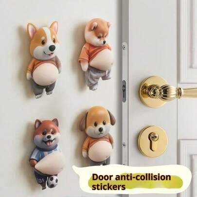 Cartoon Anti-Collision Stickers, Door Handle Anti-Collision Stickers, Refrigerator Stickers, Cute Anti-Collision Stickers